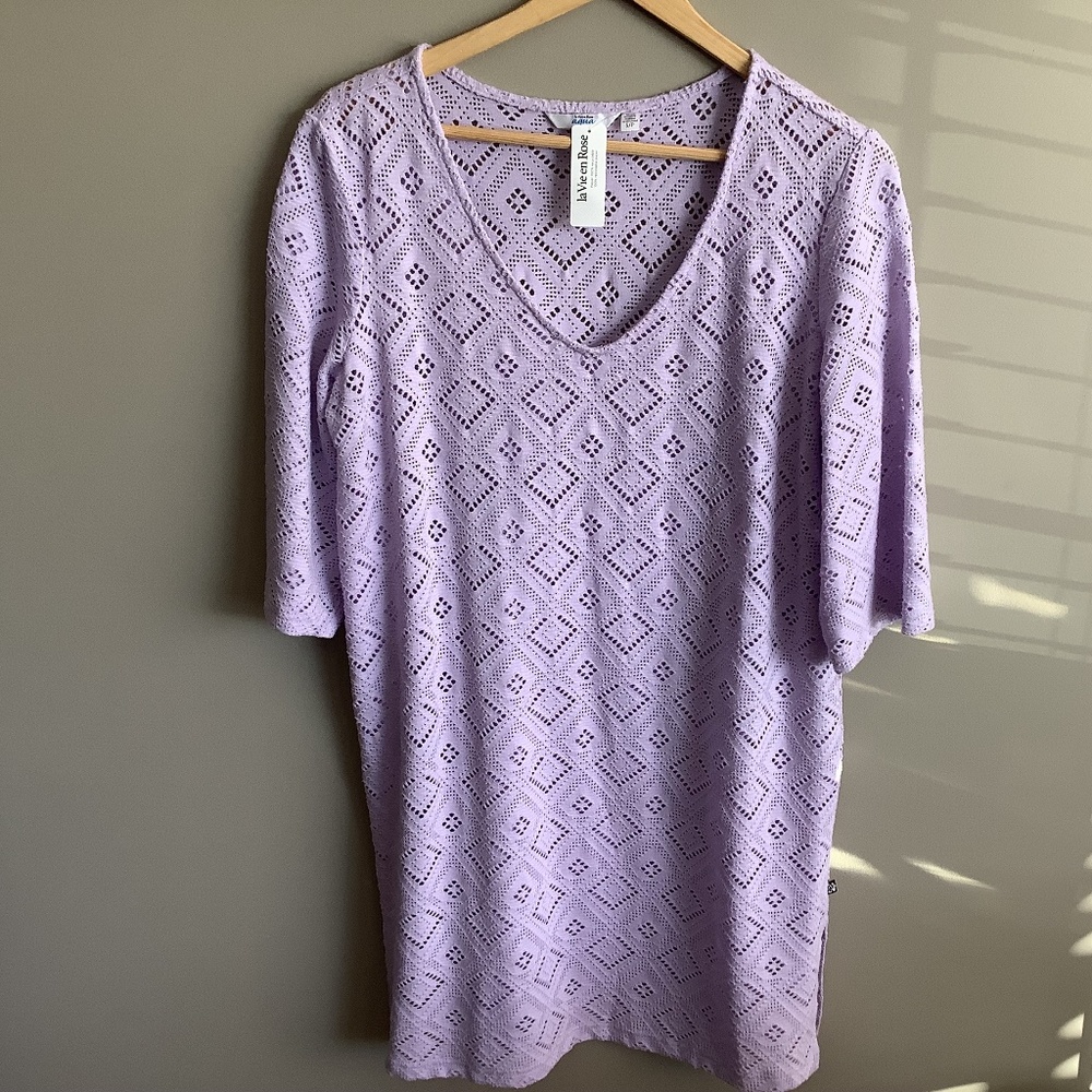 NWT- La Vie En Rose Swim Suit/ Beach cover up